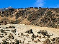 Tenerifa die Canadas unterhalb vom Teide : El Teide, Vulkan, Lava